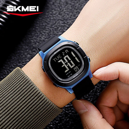 SKMEI Fashion Multifunctional 2Time Sport Digital Wristwatch For Men Women Chrono LED Light Watch Waterproof Electronics Watches