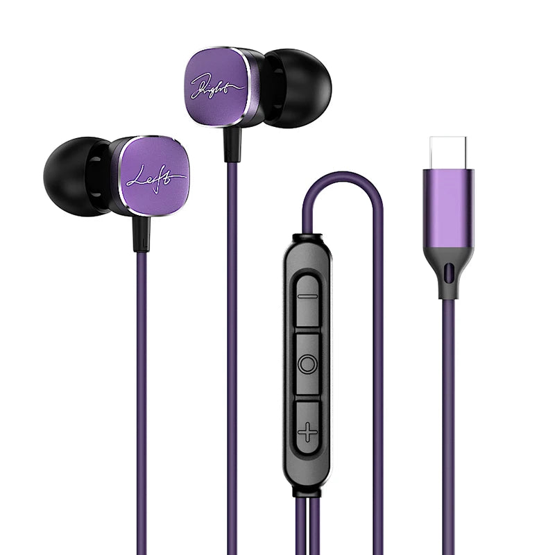 Type C Wired Earphone For Samsung USB C Headphones A56 A55 A54 For Galaxy S25 S24 S23 Ultra Note 20 10 3.5mm Jack Earbud Headset