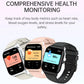 P125 1.85" Ultra Thin Smartwatch (Answer/Make Call), IP68 Waterproof Fitness Tracker, 100+Sport Modes, Heart Rate/Sleep Monito.