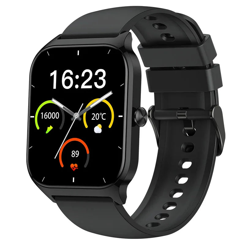 P125 1.85" Ultra Thin Smartwatch (Answer/Make Call), IP68 Waterproof Fitness Tracker, 100+Sport Modes, Heart Rate/Sleep Monito.