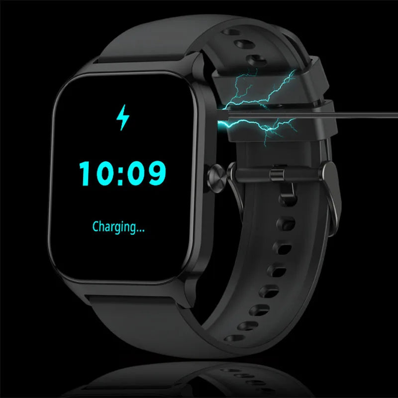 P125 1.85" Ultra Thin Smartwatch (Answer/Make Call), IP68 Waterproof Fitness Tracker, 100+Sport Modes, Heart Rate/Sleep Monito.