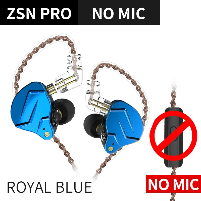 KZ ZSN PRO In Ear 1BA+1DD Hybrid Earphone HIFI Bass DJ Running Sport Earbud Headsets KZ ZS10 PRO ZAX ZSX KZ ZST X SKS S2 Z1 PRO