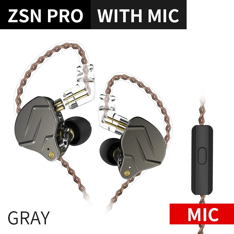 KZ ZSN PRO In Ear 1BA+1DD Hybrid Earphone HIFI Bass DJ Running Sport Earbud Headsets KZ ZS10 PRO ZAX ZSX KZ ZST X SKS S2 Z1 PRO