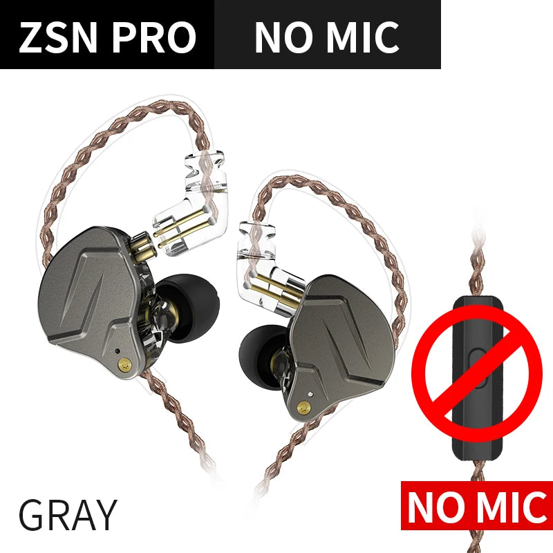 KZ ZSN PRO In Ear 1BA+1DD Hybrid Earphone HIFI Bass DJ Running Sport Earbud Headsets KZ ZS10 PRO ZAX ZSX KZ ZST X SKS S2 Z1 PRO