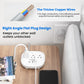 TRANSTON power strip with switch, 3power strip, 3 USB Ports, 3.3ft Extension Cord, Quick Charge, Fire Resistant, For Home