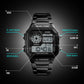 50M Waterproof Outdoor Sports Wristwatch Countdown Timer Digital Watch with LED Backlight Dual Time Alarm Sports Wrist Watch