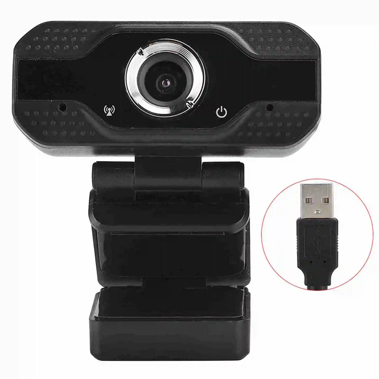 USB Wired Web Camera Full HD 1080P 30FPS Desktop Computer Camera Webcam with Microphone Plug and Play for Online Class Meetings