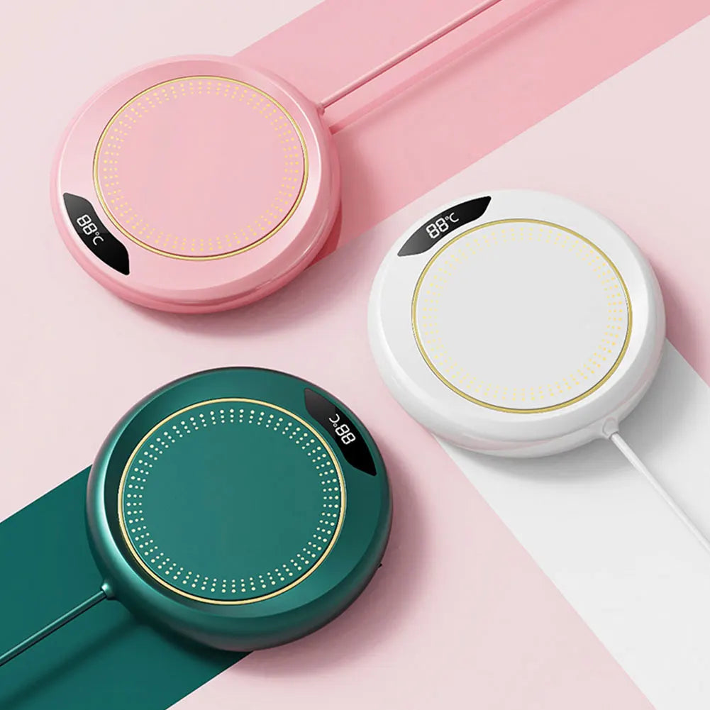 USB Coffee Mug Warmer Smart Cup Warmer with 3 Temperature Settings Electric Beverage Warmer for Coffee Milk Tea Beverage