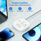 TRANSTON power strip with switch, 3power strip, 3 USB Ports, 3.3ft Extension Cord, Quick Charge, Fire Resistant, For Home