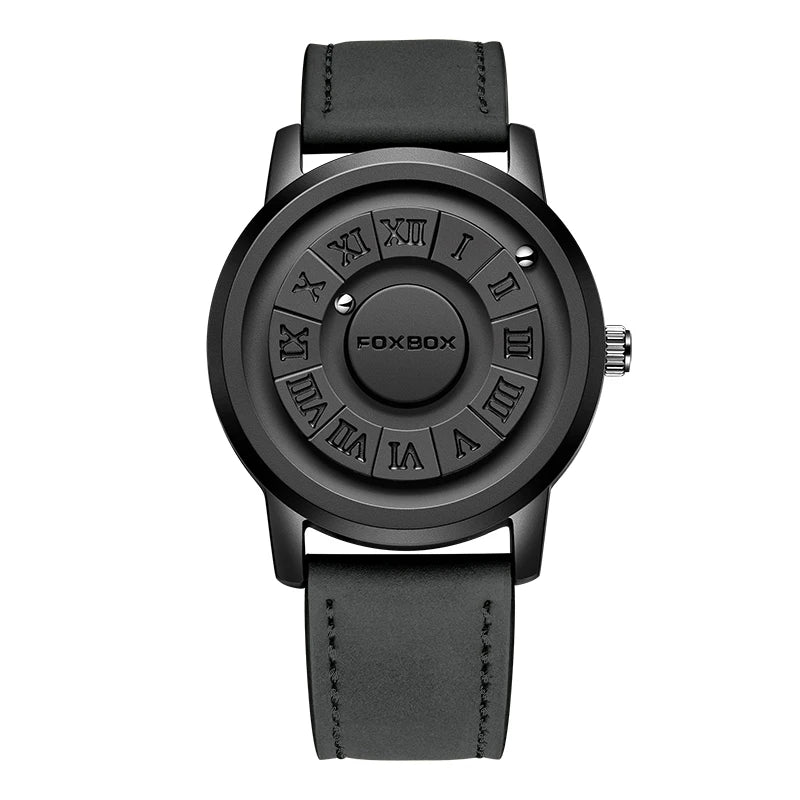 FOXBOX Military Waterproof Watch For Men LIGE Luxury Crolling Pointer Magnetic Force Watch Men Fashion Sport Quartz Chronograph