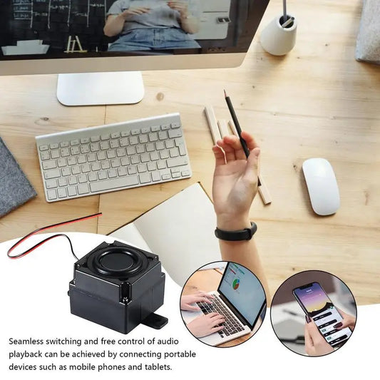 Bass Shaker Clear Transducer Tiny Pocket Speaker Tactile Transducer Small Subwoofer Electronic And Audio Device For New Year