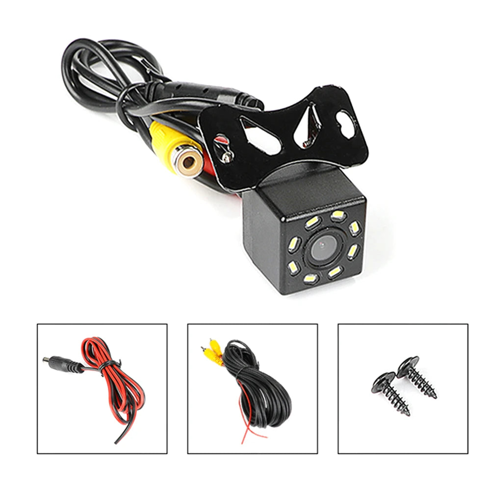 5 Pin Color Image Video Camera Night Vision HD Video Rear View Camera Wide Angle Reverse Dash Cam with Extension Cable