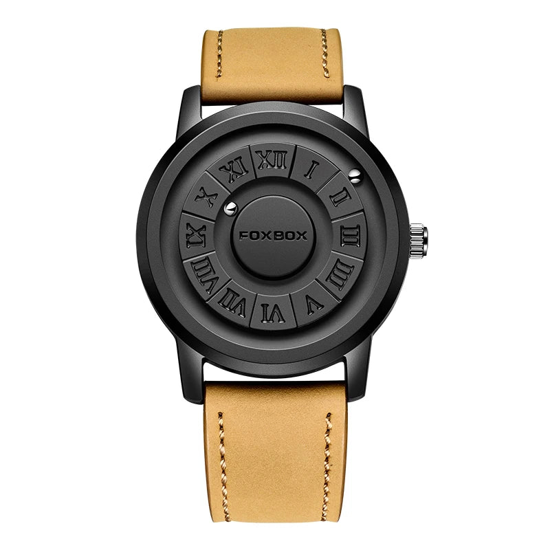 FOXBOX Military Waterproof Watch For Men LIGE Luxury Crolling Pointer Magnetic Force Watch Men Fashion Sport Quartz Chronograph