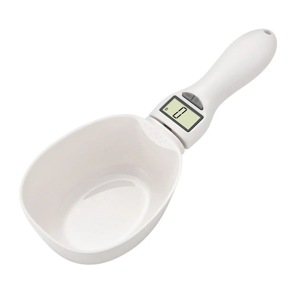 Digital Display Coffee Tea Sugar Spoon Scale Detachable Pet Bowl Measuring Spoon Plastic Washable Easy Clean for Kitchen Gadgets