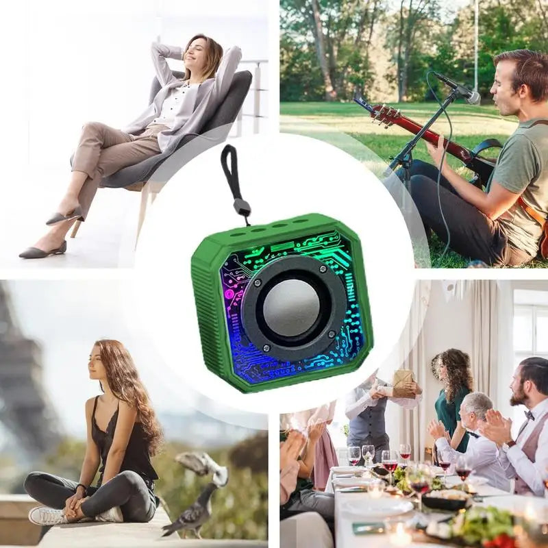 Portable Speaker Small Speaker Outdoor Boombox Audio Systems Camping Radio Home Stereo Speakers Bass Speakers Subwoofer For