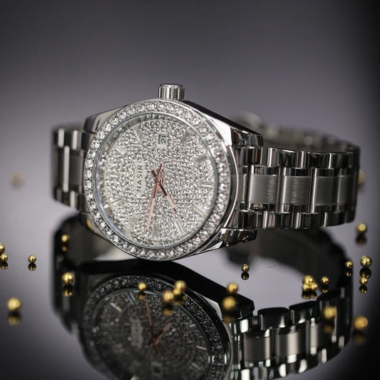 CILOA New Diamond-Embedded Luxury Fashion Mechanical Watch - Unisex & Waterproof