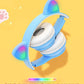 Wireless Headphones Cat Ear Gaming Headset Glow Light Bluetooth-Compatible Helmets Stereo Bass Sports Headphones for PC Phone