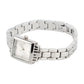 Clearance Deal Women Stainless Steel Wristwatch Rhinestone Fashionable Rectangular Water Proof 30m Date Lady Watch for Daily Use