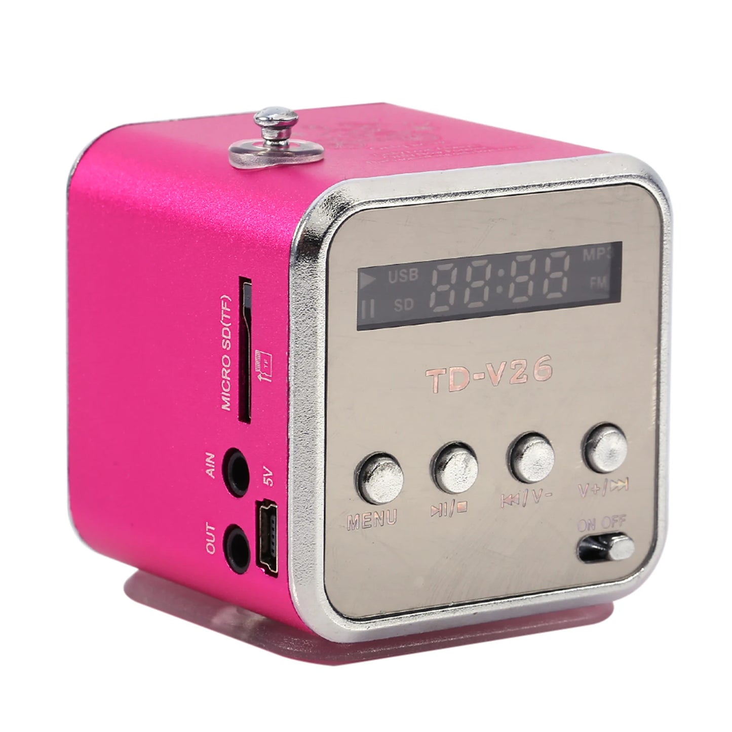 Portable Music Player Mini Speaker Music Player Portable FM Radio PC Fashion Support TF Card and U Disk Mini Music Player