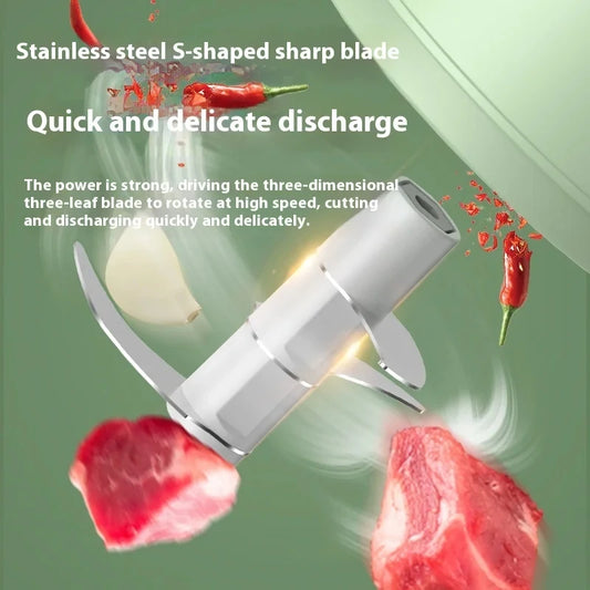 USB Portable Meat Grinder Vegetable Chopper for Kitchen Gadgets Electric Kitchen Food Chopper Mini Garlic Masher crusher