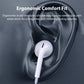 Type C 3.5mm Jack Wired Headphones For iPhone 17 16 15 For Samsung Xiaomi Huawei Half In Ear Earphones With Microphone Earbud