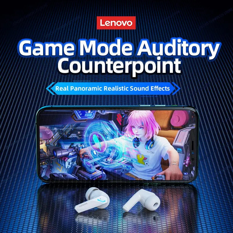 Lenovo GM2 Pro TWS Wireless HIFI Stereo Headset Low Latency Headphones Gaming Music Dual Mode Earbuds Music Sport Headset