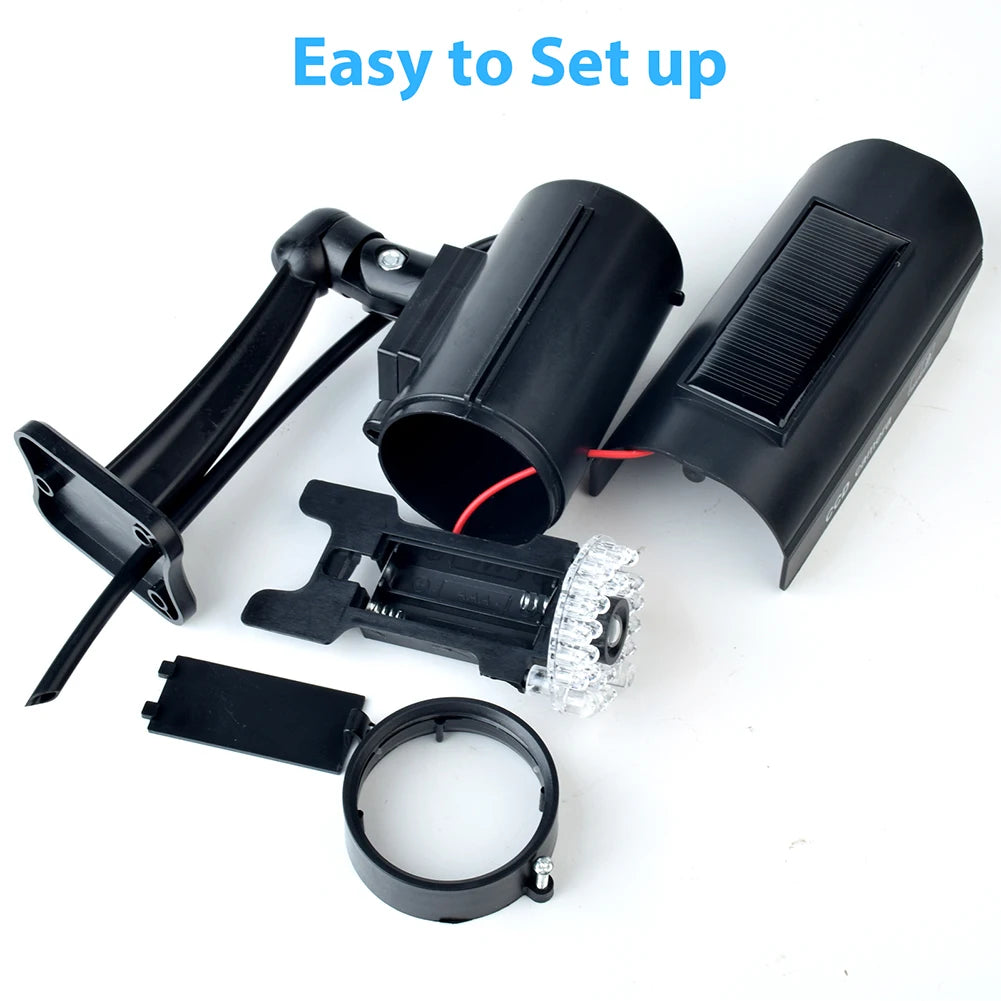 Dummy CCTV Camera Weatherproof Fake Imitation Camera with Flashing Red LED Light CCTV Security Camera Indoor Or Outdoor Use