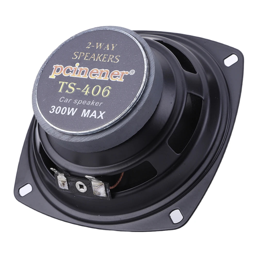 4/5/6 Inch Automobile Audio 4 Ohms 2 Way Car HiFi Coaxial Subwoofer Sensitivity 93dB Universal Car Speaker 300W/400W/500W