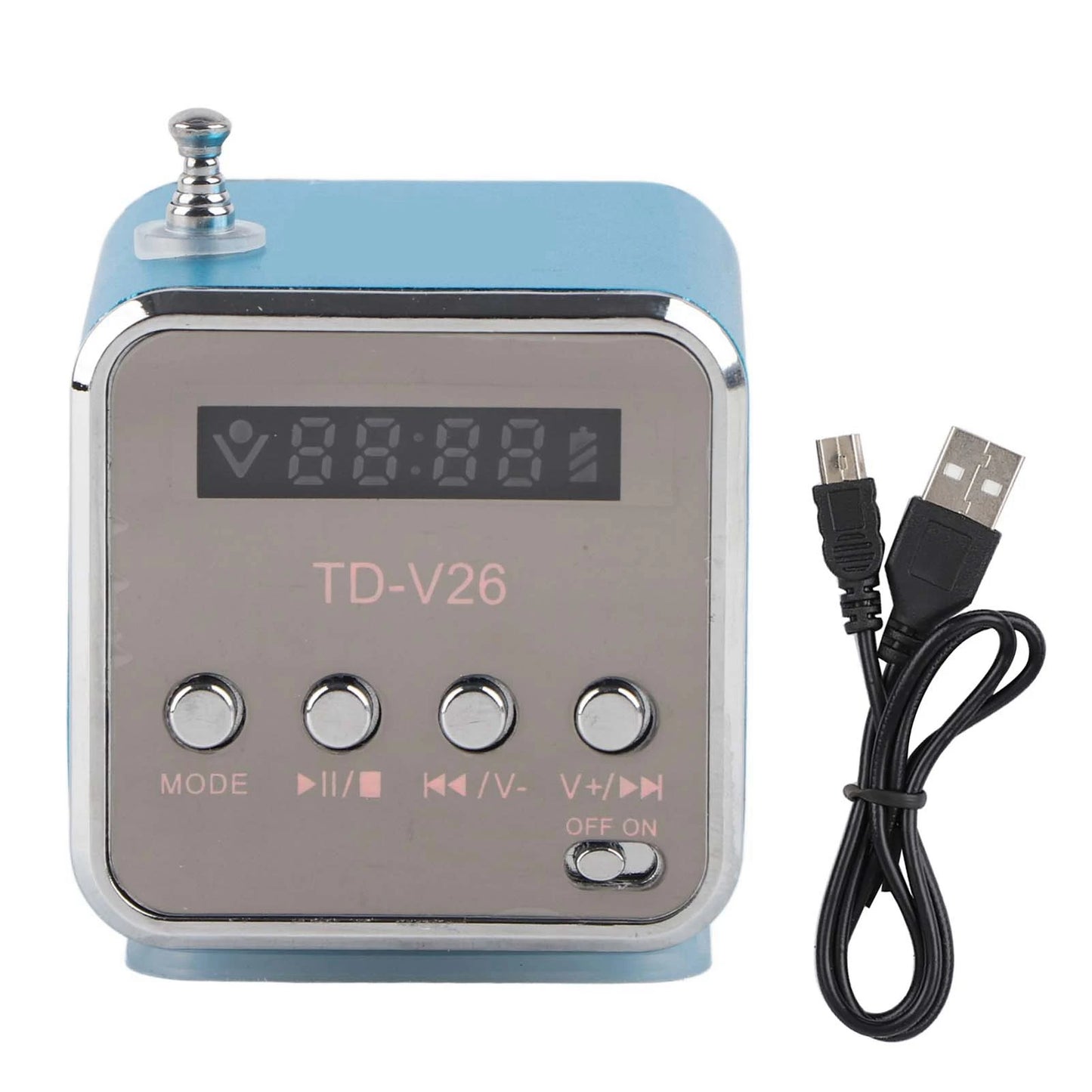 Mini Music Player Portable Music Player Mini Speaker Music Player Portable FM Radio PC Fashion Support TF Card and U Disk
