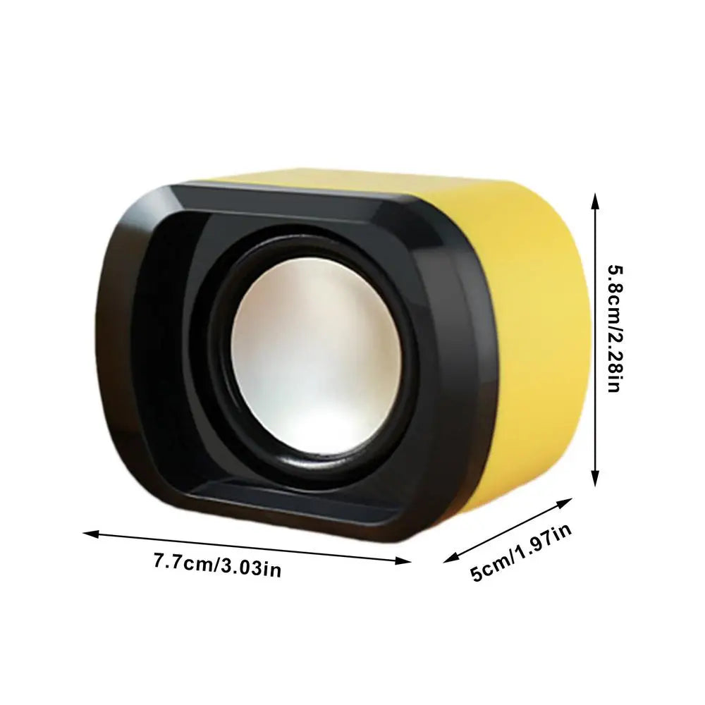 USB Powered Stereo Speaker USB Charging Multimedia Portable 2pcs Clear Sound Quality Multimedia Versatility Desktop USB Speakers