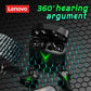 Choice US Lenovo LP6 Bluetooth 5.0 Headphones 9D Strong Deep Bass Music Sound Earbuds Sweatproof Cinema Sound Earphones