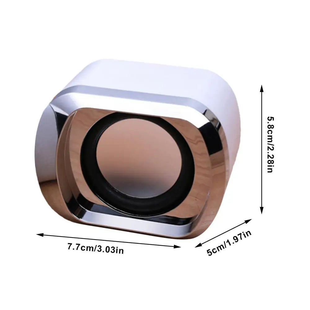 USB Powered Stereo Speaker USB Charging Multimedia Portable 2pcs Clear Sound Quality Multimedia Versatility Desktop USB Speakers