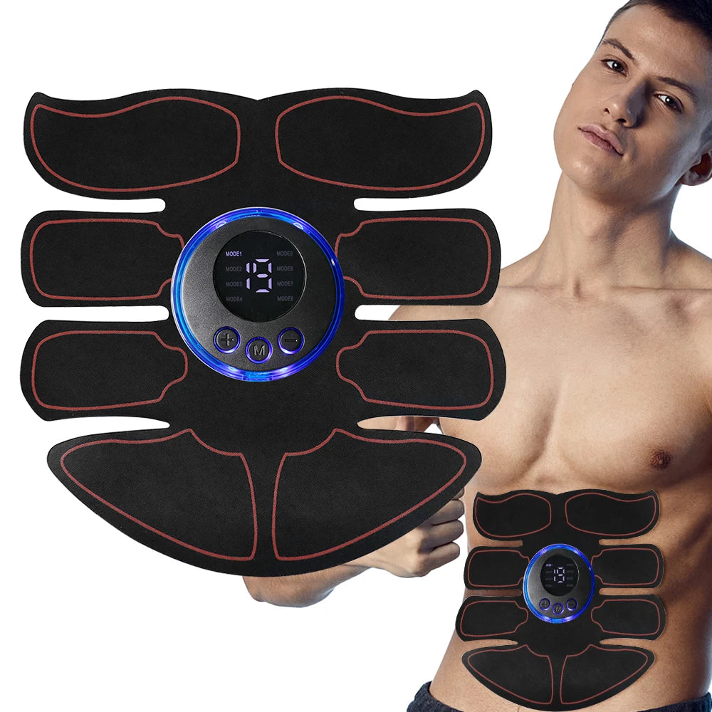 8 Modes EMS Wireless Muscle Stimulator Fitness Trainer ABS Abdominal Electric Weight Loss Slimming Massageador USB Charging2026