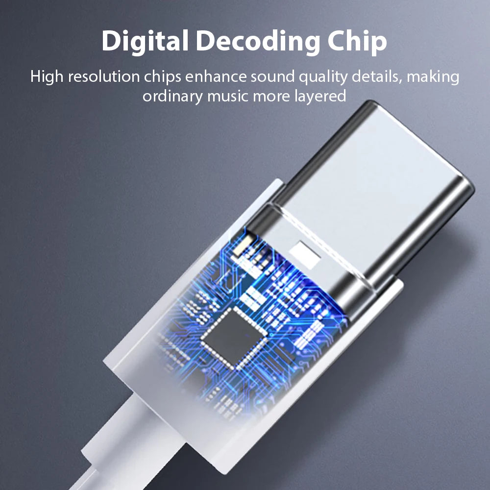 Type C 3.5mm Jack Wired Headphones For iPhone 17 16 15 For Samsung Xiaomi Huawei Half In Ear Earphones With Microphone Earbud