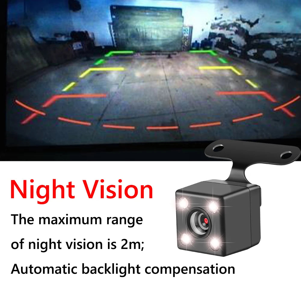 5 Pin Color Image Video Camera Night Vision HD Video Rear View Camera Wide Angle Reverse Dash Cam with Extension Cable