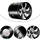 4 6 8 Inch Pipe Air Ventilator 2800RPM Pipe Ventilation Fan Metal Mini Extractor Low Noise Duct Fan for Kitchen Washroom Canteen