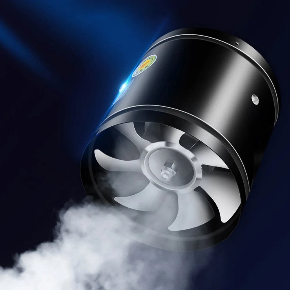 4 6 8 Inch Pipe Air Ventilator 2800RPM Pipe Ventilation Fan Metal Mini Extractor Low Noise Duct Fan for Kitchen Washroom Canteen