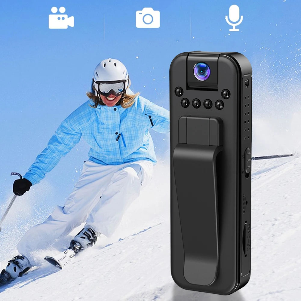 HD 1080P Mini Camera with Motion Detection Infrared Night Vision Perfect for Outdoor Sports and Video Surveillance