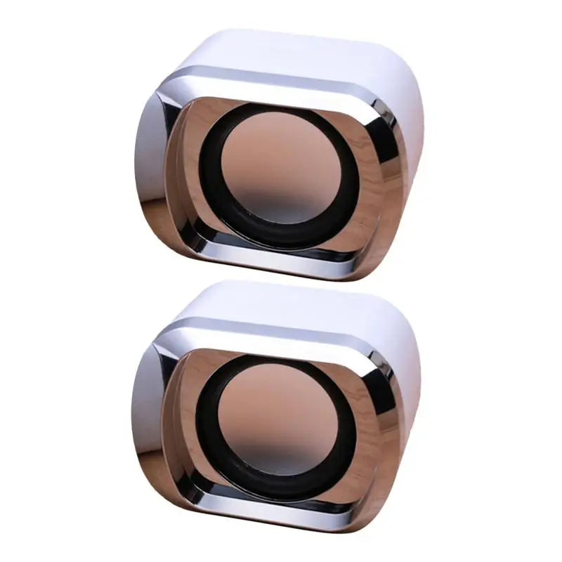 USB Powered Stereo Speaker USB Charging Multimedia Portable 2pcs Clear Sound Quality Multimedia Versatility Desktop USB Speakers