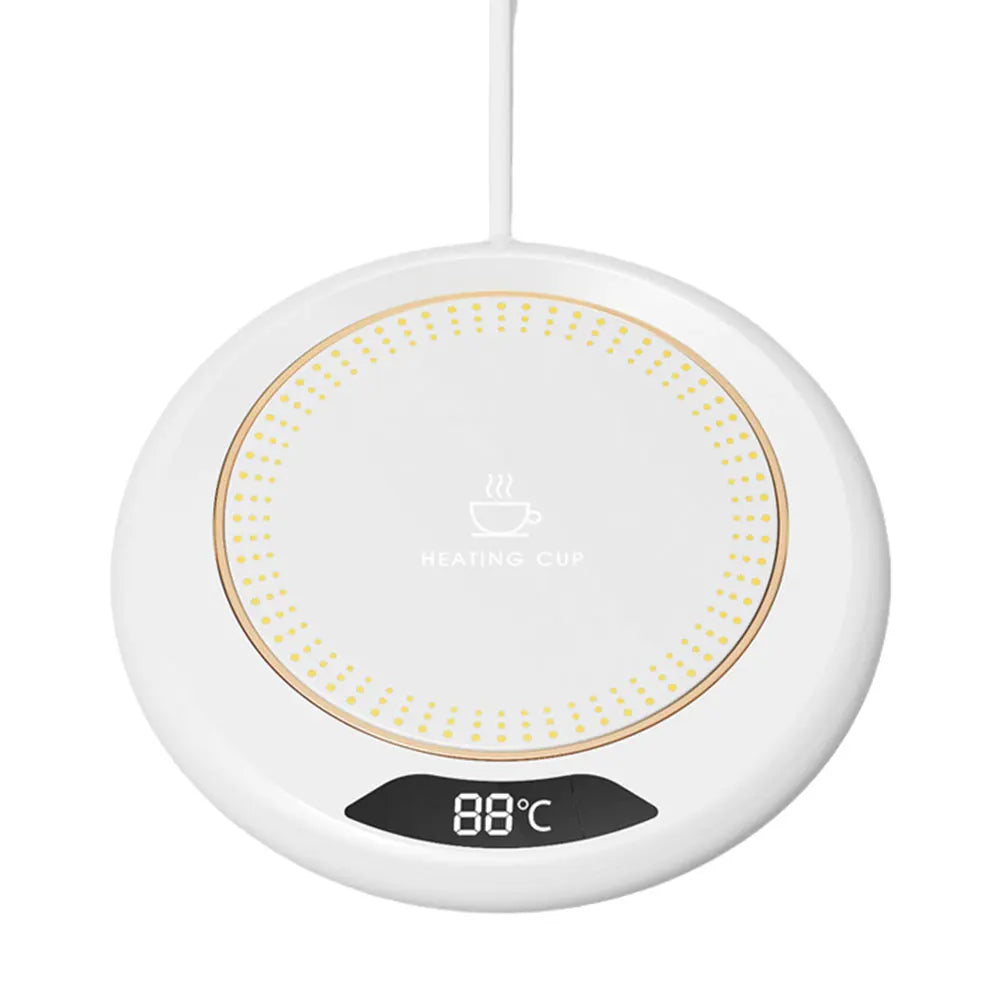 USB Coffee Mug Warmer Smart Cup Warmer with 3 Temperature Settings Electric Beverage Warmer for Coffee Milk Tea Beverage