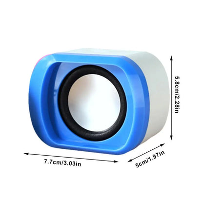 USB Powered Stereo Speaker USB Charging Multimedia Portable 2pcs Clear Sound Quality Multimedia Versatility Desktop USB Speakers