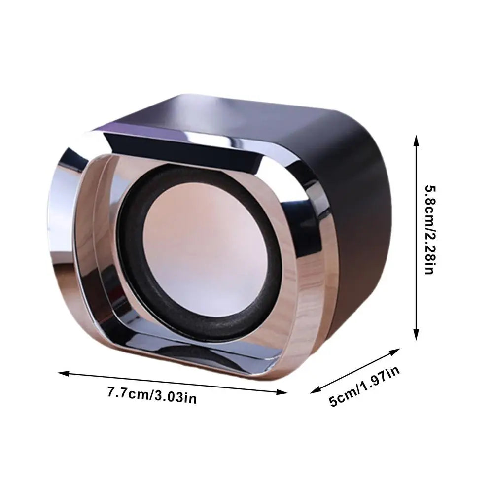 USB Powered Stereo Speaker USB Charging Multimedia Portable 2pcs Clear Sound Quality Multimedia Versatility Desktop USB Speakers