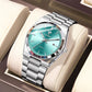 LIEBIG Business Waterproof Week Wristwatches Male Luxury Quartz Watches Fashion Stainless Steel Watch For Men Women Simple Watch