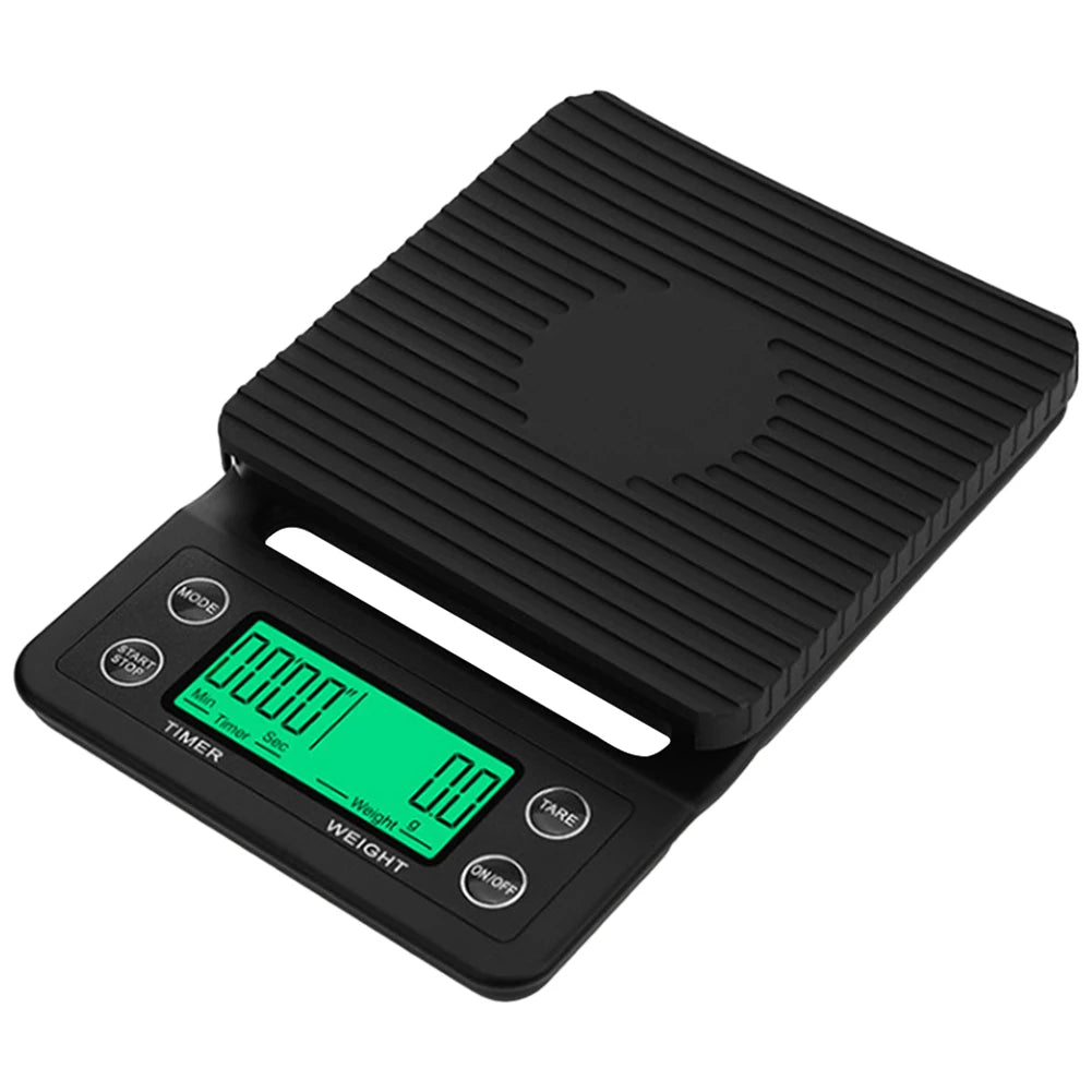 5/3kg LCD Electronic Drip Coffee Scale 0.1g Coffee Dropping Scale With Timer Digital Kitchen Scale Portable Kitchen Weight Scale