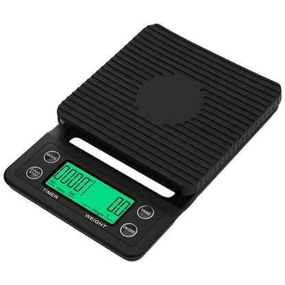 5/3kg LCD Electronic Drip Coffee Scale 0.1g Coffee Dropping Scale With Timer Digital Kitchen Scale Portable Kitchen Weight Scale