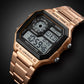 50M Waterproof Outdoor Sports Wristwatch Countdown Timer Digital Watch with LED Backlight Dual Time Alarm Sports Wrist Watch