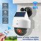 Outdoor Sensor Solar  Lights Remote Control Powered Simulation Monitoring Wall Lamp Fake Security Camera for Porch Garden Patio